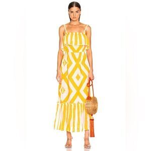 NWT LEMLEM Biruhi Long Tier Dress 💛 Size Small